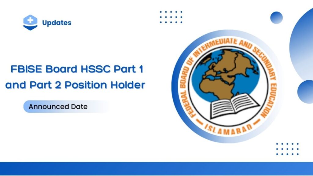 FBISE Board HSSC Part 1 and Part 2 Position Holder Result 2025